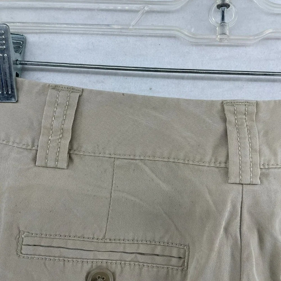Ann Taylor Capri Pants Women's Sz 4P Beige Slash Pockets Cargo Style Lyocell - Picture 10 of 13